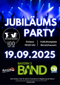 100 Jahre TSV - Jubiläumsparty