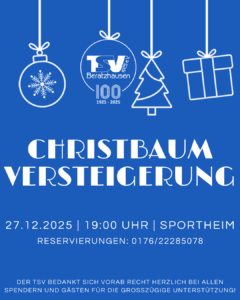 Christbaumversteigerung 2025 @ TSV Sportheim