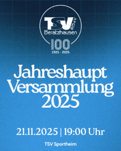 Jahreshauptversammlung 2025